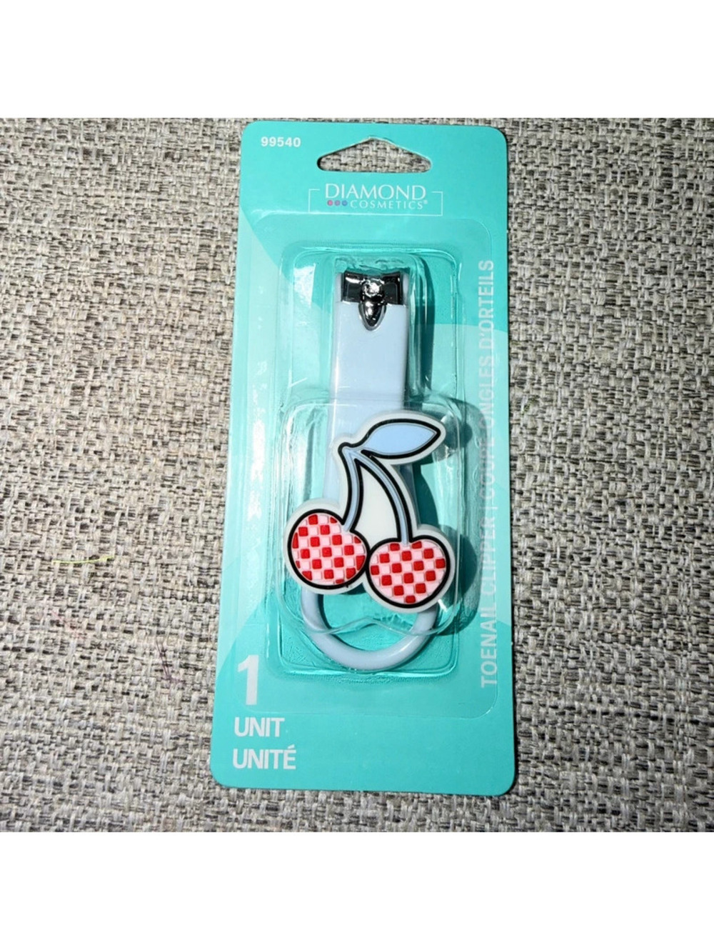 Cherry Toenail Clipper Red Checkered Nail Care Pedicure